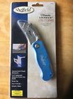 Sheffield Ultimate Folding Lockback Utility Knife Quick Change Mechanism Blue 076812121134