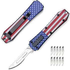 Silaoburi 20250605-jdc-pk-gq Automatic Utility Knife All Metal Construction Carbon Stainless Steel Blade B