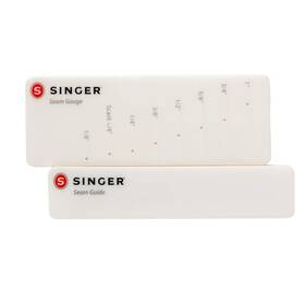 Singer 00703 Stitch Gauge And Guide - Seam Measuring Tool For Machine Sewing Off White