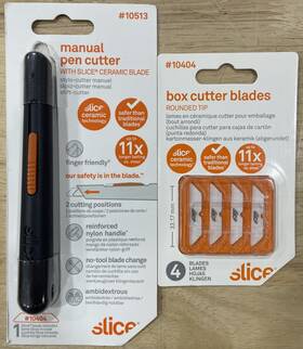 10404 Slice 10513 Pen Cutter 3 Position Manual And Pack Of 4 Replacement Blades 10404 Slice 10513 Pen Cutter 3 Position Manual And Pack Of 4 Replacement Blades