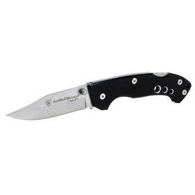 Sw109 Smith & Wesson And Folding Knife Fine Drop Satin/black 3 In