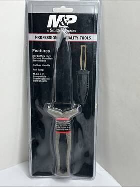 Swmpf3brcp Smith & Wesson And Swmpf3br 9in High Carbon S.s. Full Tang Fixed Blade Knife With Swmpf3brcp Smith & Wesson And Swmpf3br 9in High Carbon S.s. Full Tang Fixed Blade Knife With