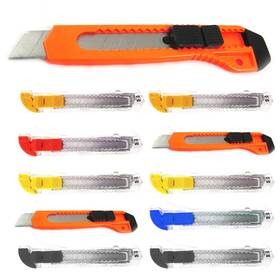 Sona Enterprises 795735131114 10 Folding Lock Back Utility Knife Box Cutter Retractable Blade Snap Off Razor