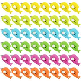 Songfangxi 679070041321 50 Pcs Whale-shaped Mini Utility Knives Cute Retractable Box Cutters In 6 Col