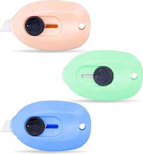 Rm-dao-001 Sonuimy Mini Ceramic Box Cutter 3pcs Safety Package Opener Multicolored