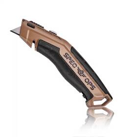 Spec Ops 705353701054 Utility Knives With Retractable Blade Includes 5 Extra Blades In Handle Storage