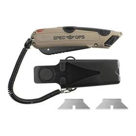 Spec Ops 810005200172 Safety Knife Box Cutter With Self-retracting Blade