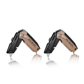 Spec Ops 810005201353 Tools Folding Utility Knife With Retractable Blade 2-pack Includes 10 Extra