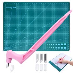 Ccts-1895-fba Speedwox Craft Cutting Tool 360-degree Rotating Blade Paper Cutter With 3 Engraving He