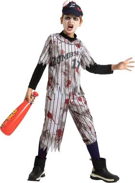 Spooktacular Creations 20558 Zombie Baseball Player Costumes For Large 10-12 Yr