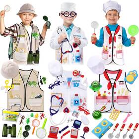 Pr-sratte-1318 Sratte 3 Sets Kids Dress Up And Role Play Clothes Boys Girls
