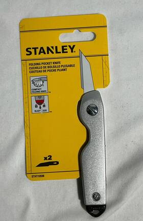 0-10-598 Stanley Tools - Folding Pocket Knife #10-598
