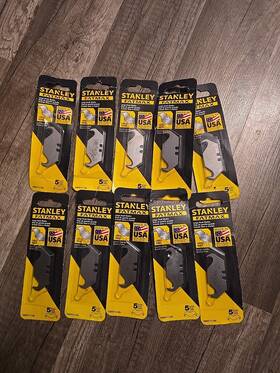 Stanley 076174111460 10 Pk Fatmax Large Hook Blades 5 Ct Each 50 In Total Stanley 076174111460 10 Pk Fatmax Large Hook Blades 5 Ct Each 50 In Total