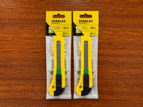 10-143-s Stanley Snap-off Blade Utility Knife 18mm 2-pack Bundle