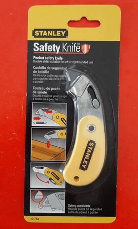 10-784 Stanley Nos Folding Pocket Safety Knife No Blades Handle Only Box Cutter 10-784 Stanley Nos Folding Pocket Safety Knife No Blades Handle Only Box Cutter