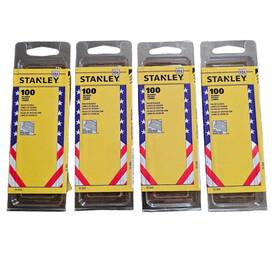 11-515a Stanley 4 Packs Of 100 Each #9 Steel Back Razor Blades Nos Usa Made 11-515a Stanley 4 Packs Of 100 Each #9 Steel Back Razor Blades Nos Usa Made
