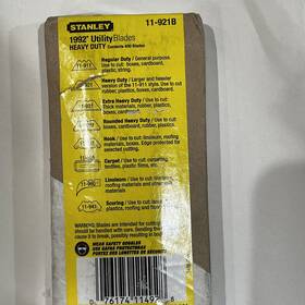 11-921b Stanley 400-pack Heavy Duty Utility Knife Blades 2-7/16 Inch X 0.024 New
