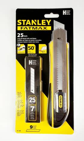 95-588 Stanley Fatmax 25mm Snap-off Blade Knife 9 Blades H Series Cutter