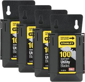 11-921a Stanley Proto 313015753770 4 Pack Of 1992 Heavy Duty Utility Blades With Dispenser 100
