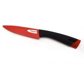 Starfrit 069858938712 093871-003-new1 4 Inch Ceramic Paring Knife With Protective Sheath Black/white Size