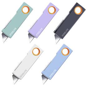 Steelite 937567617027 5pcs Mini Box Cutter Retractable Letter Opener Easy Cut For Package Envelo