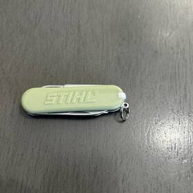Stihl 649869257295 Mini Multi-tool Pocket Knife Key Chain Keychain Green/camo