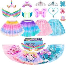 Zn07202204 Stopklas Little Girls Dress Up Costume Set Fairy And Mermaid Princess