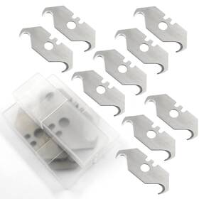 Ekis1590-s Suiwotin 30pcs Utility Hook Blades Heavy Duty Sk5 Steel For Knive