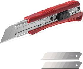 Ht0080-kn Suobo Tools Hautmec 25mm Utility Knife Heavy Duty Auto-lock Retractable Box Cutter With 2p