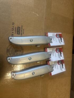 Az5012 Sure Bilt Utility Knife Retractable Blade New Lot Of 3