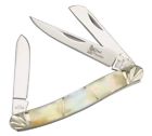 Sw-162glp Frost Gold Lip Pearl Stockman Folding Pocket Knife By Steel