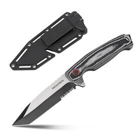 011010 Swiss Tech 9-7/8 Inch Fixed Blade Hunting Knife Durable Full Tang Sheath 011010 Swiss Tech 9-7/8 Inch Fixed Blade Hunting Knife Durable Full Tang Sheath