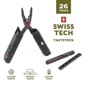 Aus-8 Swiss Tech 6798 Steel Blade 26-in-1 Folding Multi-tool