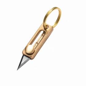 Szhoworld 746198191457 Ultra Small Brass Package Opener Edc Tiny Box With Stainless