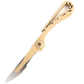 Howorld839 Szhoworld Mini Brass Pocket Knife Edc Utility With 10 Extra Replaceable Blades P Howorld839 Szhoworld Mini Brass Pocket Knife Edc Utility With 10 Extra Replaceable Blades P