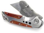 T19482 Ampro Folding Snap-lock Utility Knife Wood Grain Buy Sun Use It Wed 795609194822