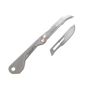 Tacray 769256311765 Titanium Utility Mini Folding With Replaceable Blades Super Lightweight Pock