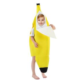 Zkc180106 Tao-ge Banana Costume For Kids Boys Girls 6t Suitable 4-10 Years Yellow