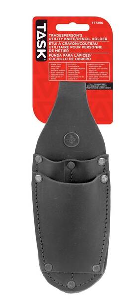 T77296 Task 062466772969 Tradespersons Leather Utility Knife/pencil Holder