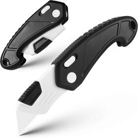 T0760 Team Folding Ceramic Utility Knife Box Cutter Blade All Plastic Handle He