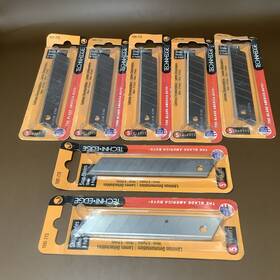 Te01-773 Techni Edge 8 Packs 40 Blades 18mm Point Snap Off Blade Refills New