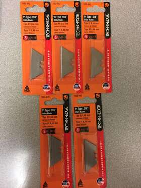 Te03-042 Techni Edge .018 Inch Utility Blades