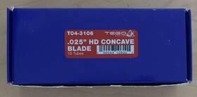 Tego Systems T04-3106 100 Count .025 Hd Concave Blade 10 Tubes