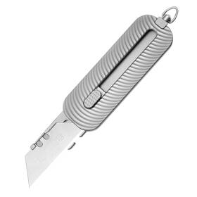Tgzuo 635401120264 Titanium Edc Utility Knife With Retractable Razor Box Cutter 10pcs Carbon Bla