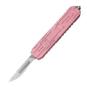 Tgzuo Q38-2 Aluminum Alloy Folding Pocket Knife Edc Utility With 10 Carbon Blades