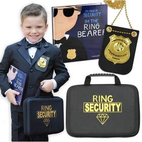 Tmrb010 Tickle & Main And Ring Bearer Proposal Gift Set - Youth S/m Ages 4 Ys/m Black