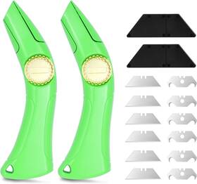 Xindao-1 Tntleays 2 Sets Of Heavy-duty Roofing Shark Knives - Each Set Includes 6 Fixed Blades And 1
