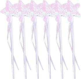 Br14f9e12577d103zvn6 Toddmomy 6pcs Princess Wand Glitter Fairy Star Wands Dress Up For White Br14f9e12577d103zvn6 Toddmomy 6pcs Princess Wand Glitter Fairy Star Wands Dress Up For White