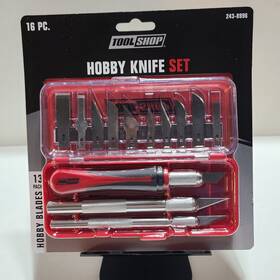 243-8996 Tool Shop 16 Piece Hobby Knife Set. Guaranteed Forever