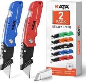 Tools 313040978919 Kata 2-pack Utility Knife Heavy Duty Retractable And Folding Box Cutter For Car